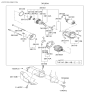 Diagram for Hyundai Santa Fe Starter Motor - 36100-3E100