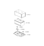 Diagram for 2007 Hyundai Santa Fe Battery Tray - 37150-2B000