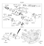 Diagram for Hyundai Santa Fe Starter Motor - 36100-3C180