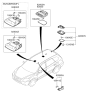 Diagram for Hyundai Santa Fe Dome Light - 92800-0W700-J4