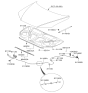 Diagram for 2008 Hyundai Santa Fe Lift Support - 81160-0W000