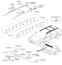 Diagram for Hyundai Santa Fe Spoiler - 87220-2B000