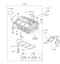 Diagram for 2007 Hyundai Santa Fe Crankshaft Seal - 21440-3E000
