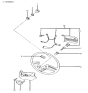 Diagram for 1989 Hyundai Excel Steering Wheel - 56120-21000-AM