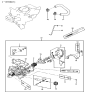 Diagram for 1985 Hyundai Excel Throttle Body Gasket - 32178-21300