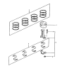 Diagram for 1985 Hyundai Excel Piston Ring Set - 23040-21210