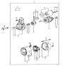 Diagram for 1985 Hyundai Excel Starter Brush - 36173-11140