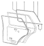 Diagram for 1989 Hyundai Excel Door Seal - 83220-21041