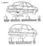 Diagram for Hyundai Excel Door Moldings - 87722-21050-GA