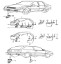 Diagram for 1986 Hyundai Excel Mud Flaps - 86482-21002