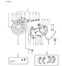 Diagram for Hyundai Excel Brake Bleeder Screw - 58346-21300