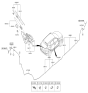 Diagram for Hyundai Wiper Linkage - 98700-D3000