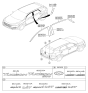 Diagram for 2018 Hyundai Tucson Emblem - 86300-D3100
