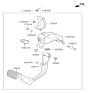 Diagram for 2016 Hyundai Tucson Brake Pedal - 32800-D3100