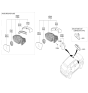 Diagram for Hyundai Car Mirror - 87610-D3430