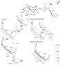 Diagram for 2016 Hyundai Tucson Bumper - 86612-D3000