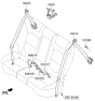 Diagram for 2016 Hyundai Tucson Seat Belt - 89820-D3500-YAK