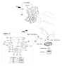 Diagram for Hyundai Tucson Timing Cover - 21350-2B702