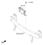 Diagram for 2020 Hyundai Ioniq Parking Assist Distance Sensor - 99110-G2100