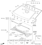 Diagram for Hyundai Ioniq Weather Strip - 86430-G2000