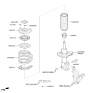 Diagram for Hyundai Ioniq Shock Absorber - 54661-G2800