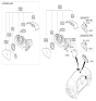 Diagram for 2022 Hyundai Kona Car Mirror - 85101-D3000