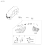 Diagram for 2017 Hyundai Ioniq Light Socket - 92166-G2050
