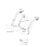 Diagram for 2018 Hyundai Ioniq Seat Belt - 89850-G2500-TRY
