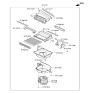 Diagram for 2022 Hyundai Ioniq Blend Door Actuator - 97124-G2000
