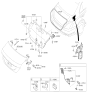 Diagram for Hyundai Genesis G90 Tailgate Latch - 81231-D2010