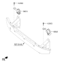 Diagram for 2019 Hyundai Genesis G90 Horn - 96620-D2000