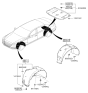 Diagram for 2017 Hyundai Genesis G90 Wheelhouse - 86821-D2000