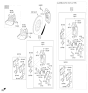 Diagram for Hyundai Genesis G90 Brake Caliper - 58180-D2B10