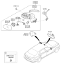 Diagram for 2017 Hyundai Genesis G90 Car Mirror - 87621-D2500