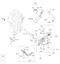 Diagram for 2022 Hyundai Genesis G90 Coolant Reservoir Hose - 25468-3F300