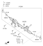 Diagram for 2017 Hyundai Genesis G90 Steering Gear Box - 57700-D2000