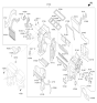 Diagram for Hyundai Sonata Hybrid Heater Core - 97138-3S000
