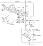 Diagram for Hyundai Azera Front Cross-Member - 62405-3V300