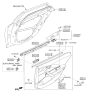 Diagram for 2011 Hyundai Azera Weather Strip - 83341-3V000