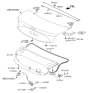 Diagram for Hyundai Azera Door Lock - 81230-3V000