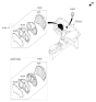 Diagram for 2014 Hyundai Azera Instrument Cluster - 94001-3V100