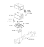Diagram for 2009 Hyundai Sonata Battery Tray - 37150-3V000