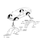 Diagram for Hyundai Azera Wheelhouse - 86812-3V000