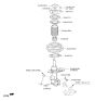 Diagram for Hyundai Azera Shock Absorber - 54651-3V281