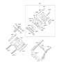 Diagram for Hyundai Azera Floor Pan - 65110-3V000