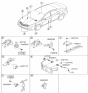 Diagram for 2011 Hyundai Azera Air Bag Control Module - 95910-3V350
