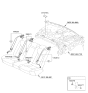 Diagram for 2012 Hyundai Azera Seat Belt - 89820-3V500-YDA