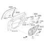 Diagram for Hyundai Azera Window Regulator - 83471-3V000