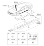 Diagram for Hyundai Azera Door Moldings - 87711-3V000
