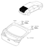 Diagram for Hyundai Ioniq Liftgate Hinge - 79770-G2000